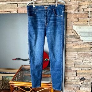 MADEWELL 31 10” HIGH-RISE SKINNY JEANS Y2K PREPPY CLASSIC 5-POCKET MED DENIM…